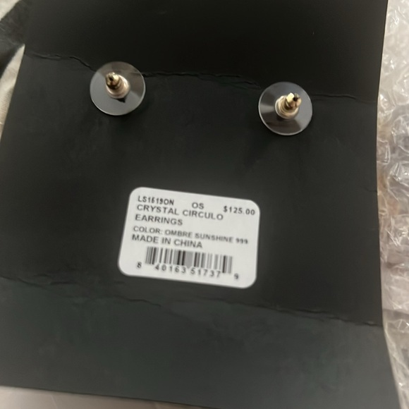 Lele Sadoughi, crystal circulo earrings - Picture 8 of 9